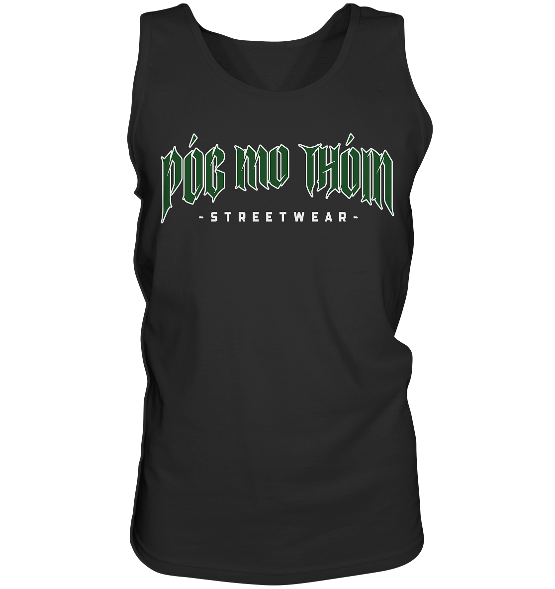 Póg Mo Thóin Streetwear "Green Logo" - Tank-Top