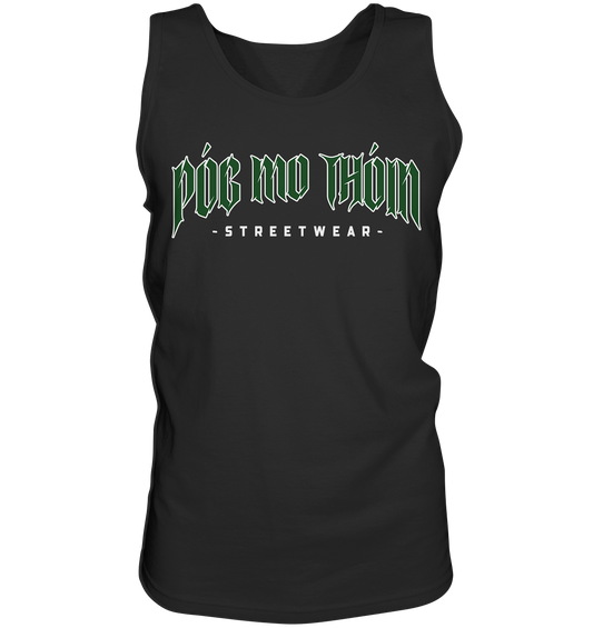 Póg Mo Thóin Streetwear "Green Logo" - Tank-Top