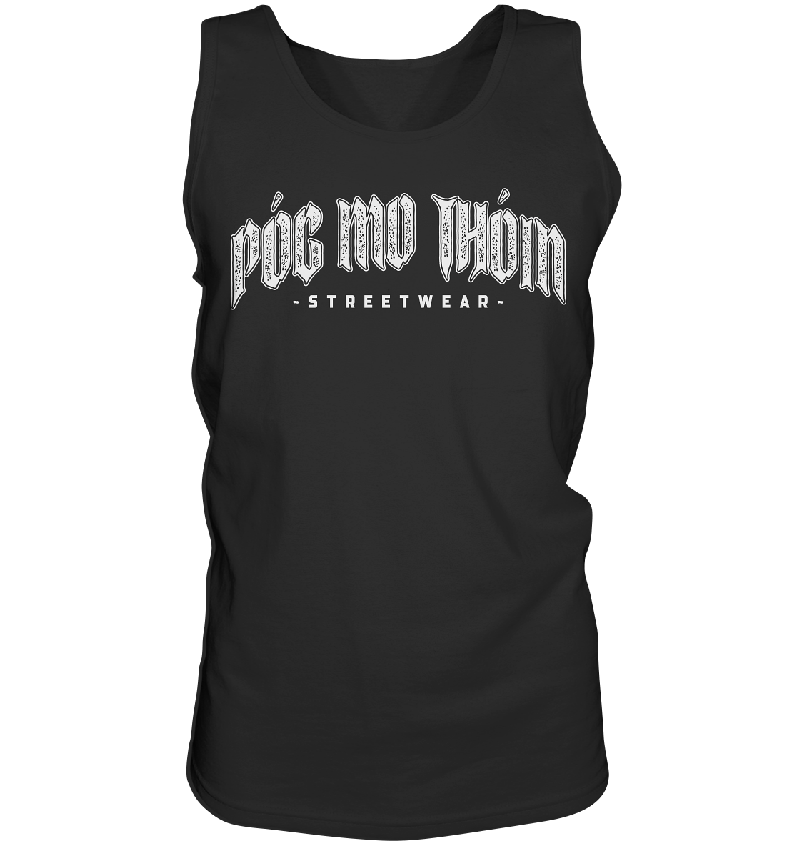 Póg Mo Thóin Streetwear "White Logo" - Tank-Top