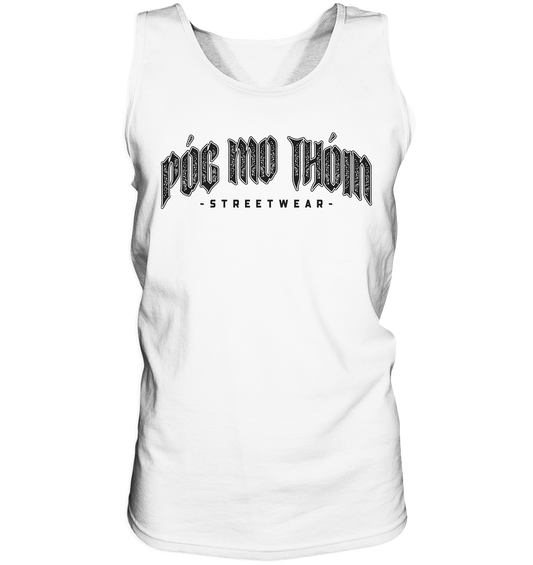 Póg Mo Thóin Streetwear "Black Logo" - Tank-Top