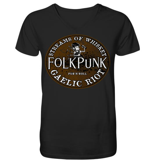 Folkpunk "Streams Of Whiskey" - V-Neck Shirt