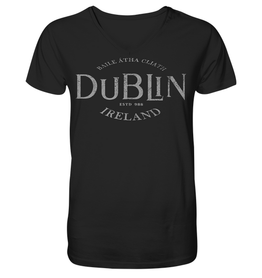 Dublin "Ireland / Baile Átha Cliath / Estd 988" - V-Neck Shirt