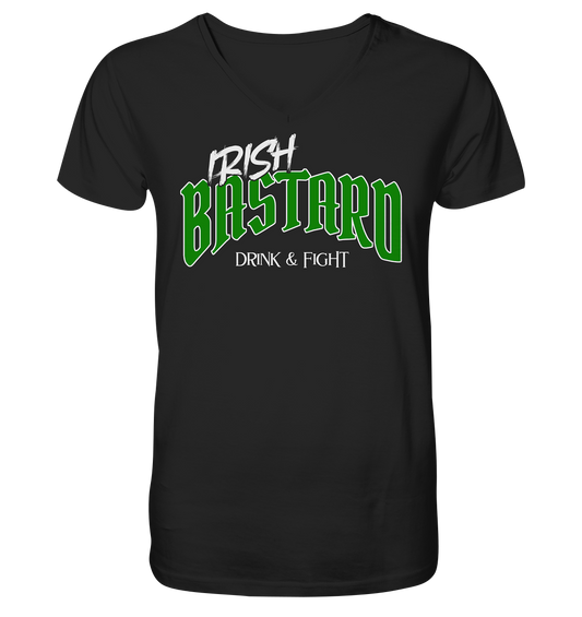 Irish Bastard "Drink & Fight" - V-Neck Shirt