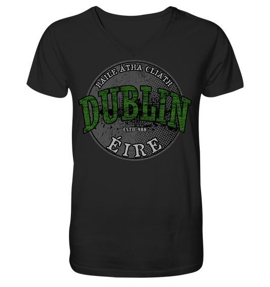 Dublin "Estd 988 / Baile Átha Cliath / Éire" - V-Neck Shirt