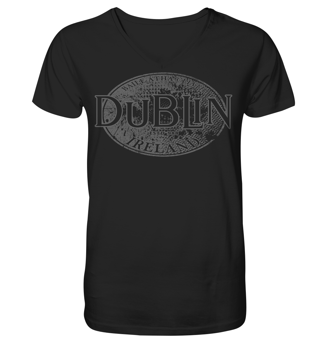 Dublin "Ireland / Baile Átha Cliath / Estd 988" - V-Neck Shirt