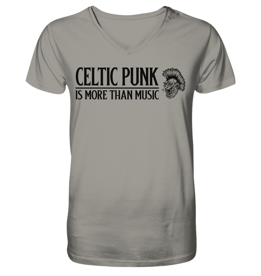 Celtic Punk "Is More Than Music" - V-Neck Shirt