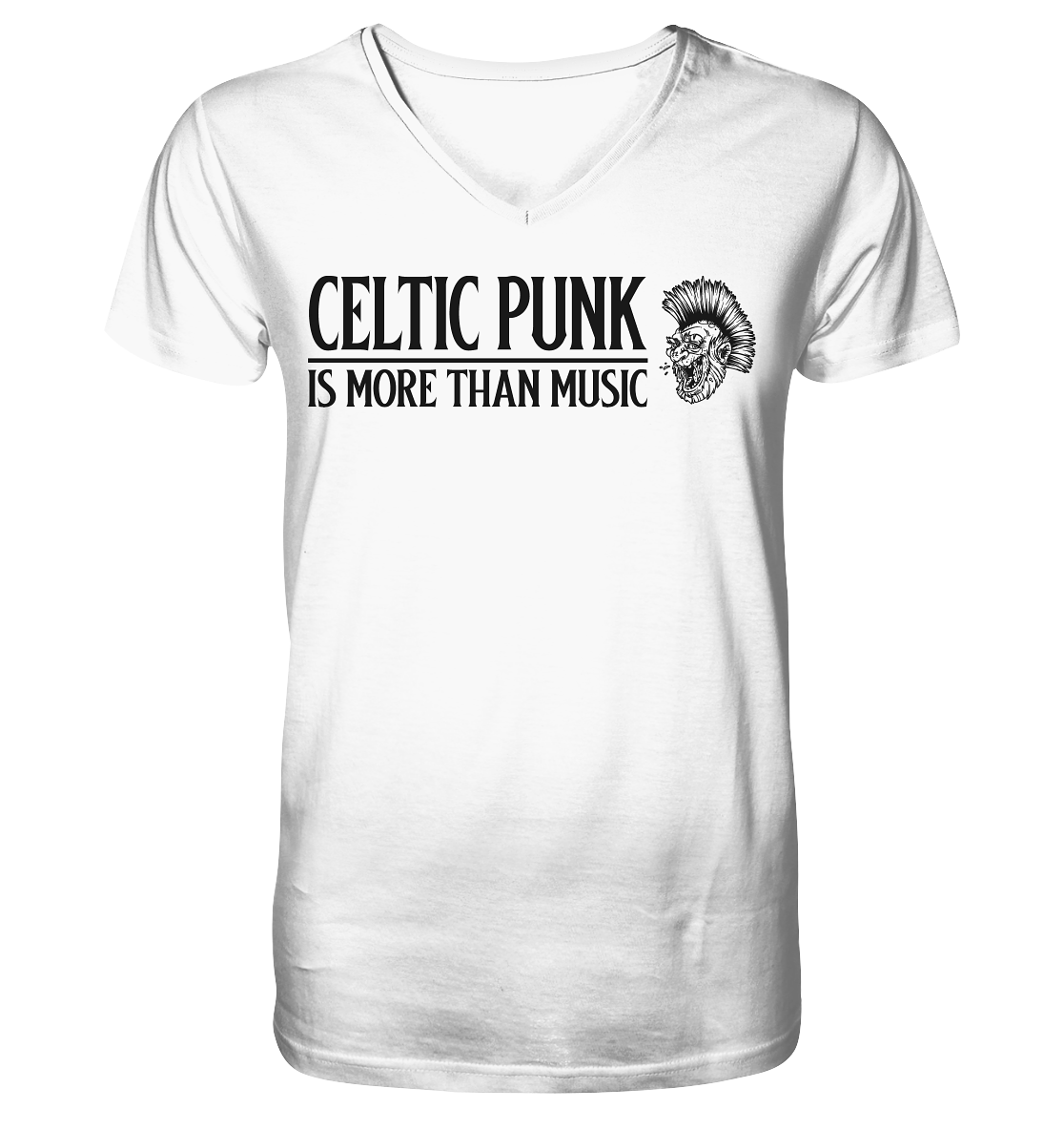 Celtic Punk "Is More Than Music" - V-Neck Shirt